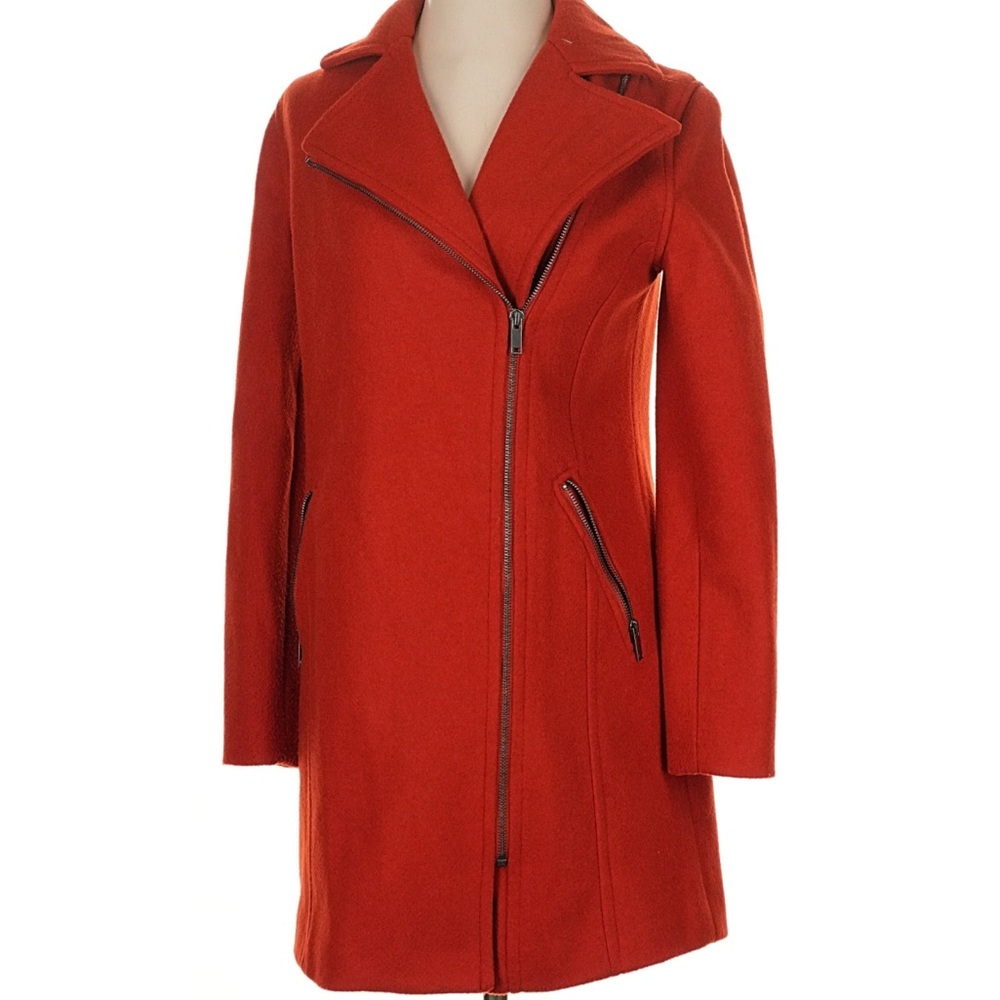 Red Full Length Old Navy Pea Coat View 6